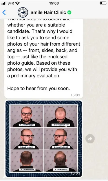 Smile Hair Clinic Whatsapp